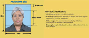 Tamaños de las fotografías para el pasaporte hacia Jamaica